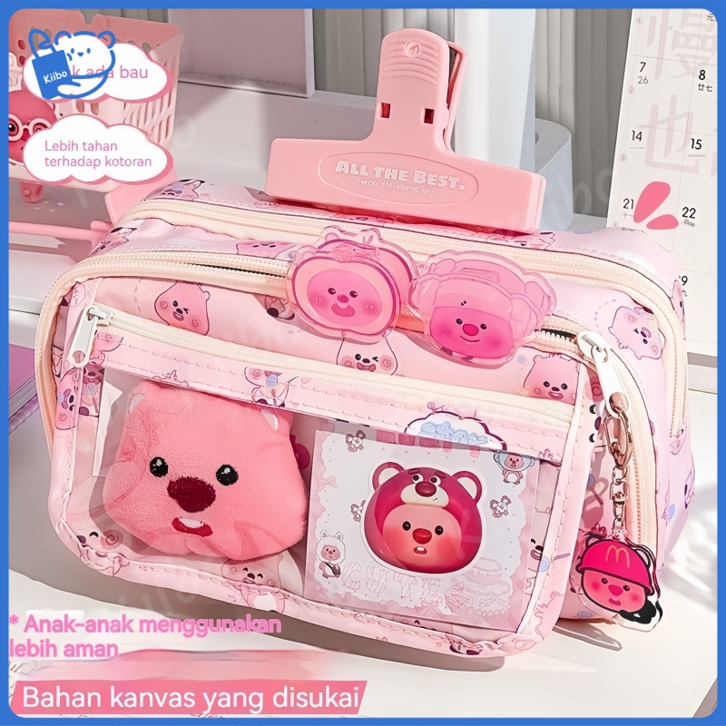 

9 Lapis Tas Alat Tulis Berkapasitas Besar/Tempat Pensil Kartun/kotakpensil Aesthetic Tas