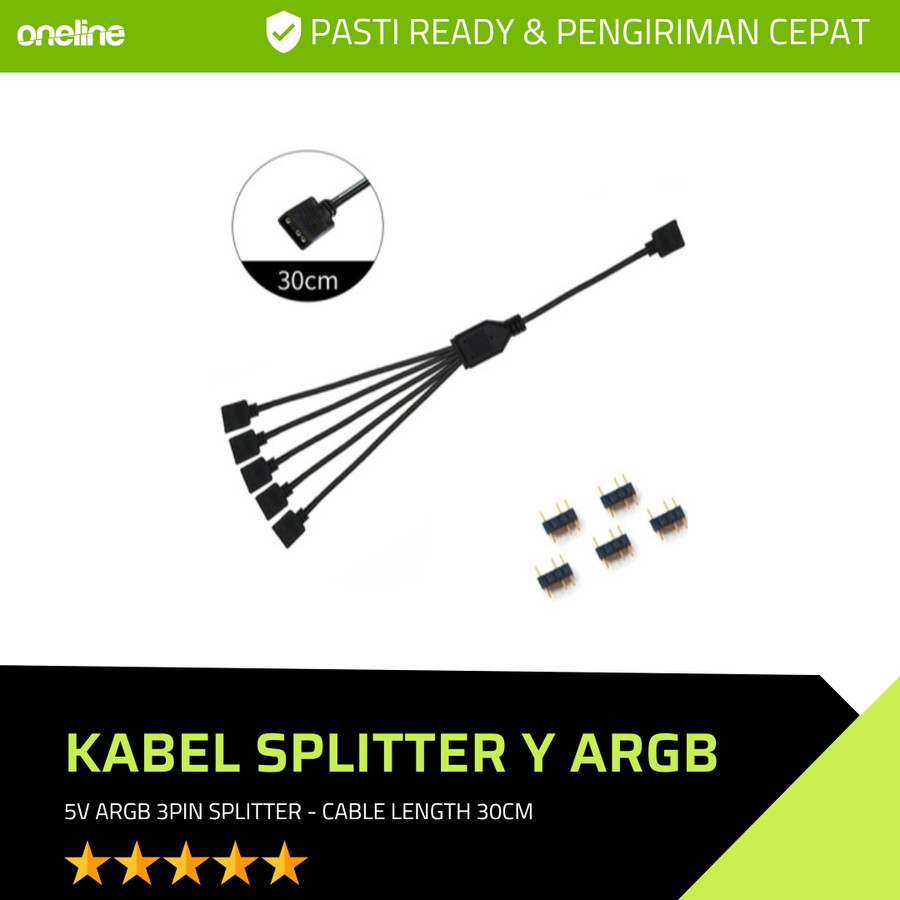 Kabel ARGB 3 Pin Y Splitter | ARGB 3 Pin Extension Kabel Hub