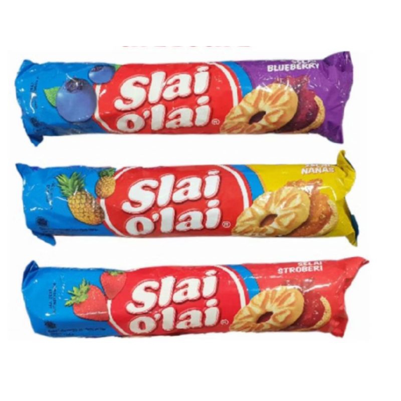 

Slai Olai Biskuit Selai Strawberry 128gr blueberry bluberi nanas pineapple bluebery stroberi