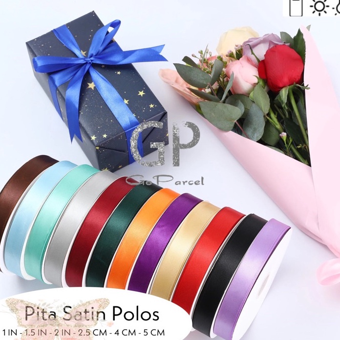 

TREND PRODUCT Rol 2 Yard PITA SATIN 25 MM 1 IN POLOS 1 INCH SATEEN RIBBON PITA KADO 25 CM