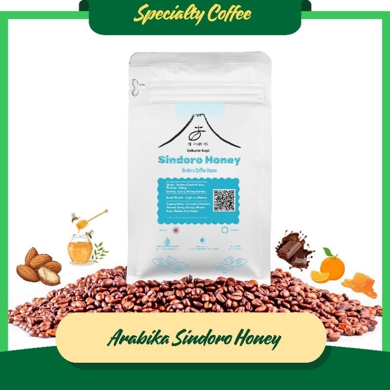 

Biji Kopi Roasted Beans Arabika Sindoro Honey-135g