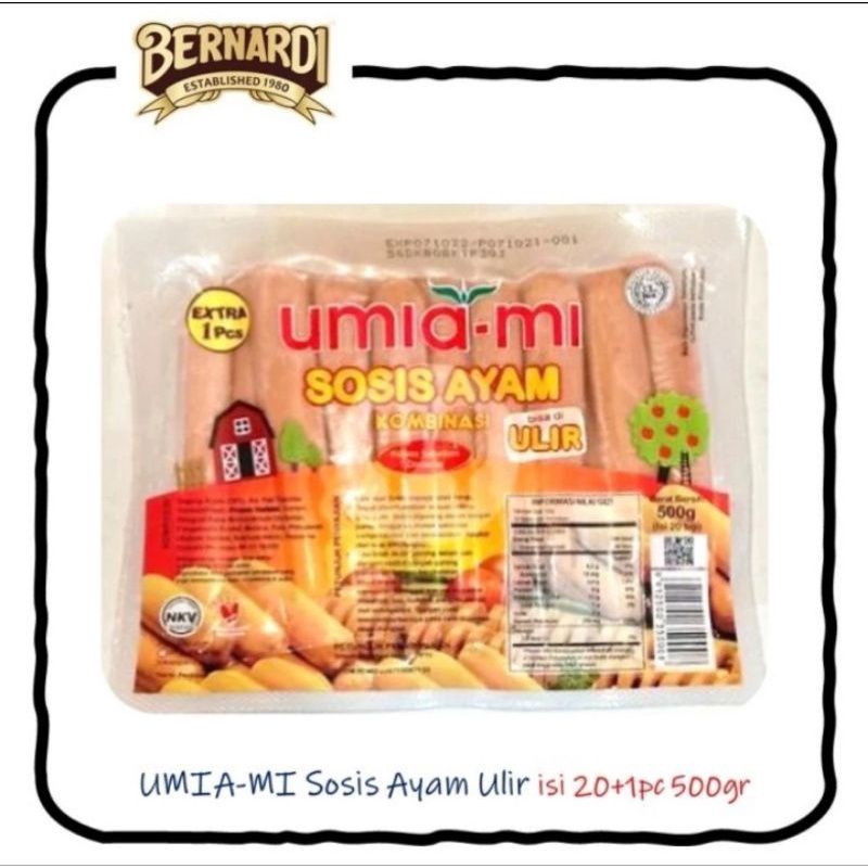 

Umiami sosis ayam ulir 20pcs-500gr