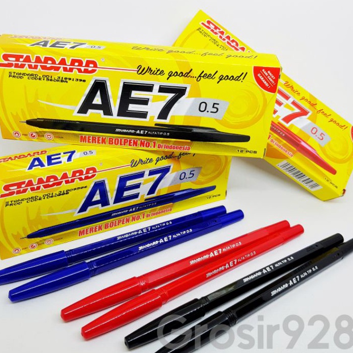 

SPECIAL Per 12 Pulpen Bolpen Bolpoin Ballpoint Standard AE7 AE7