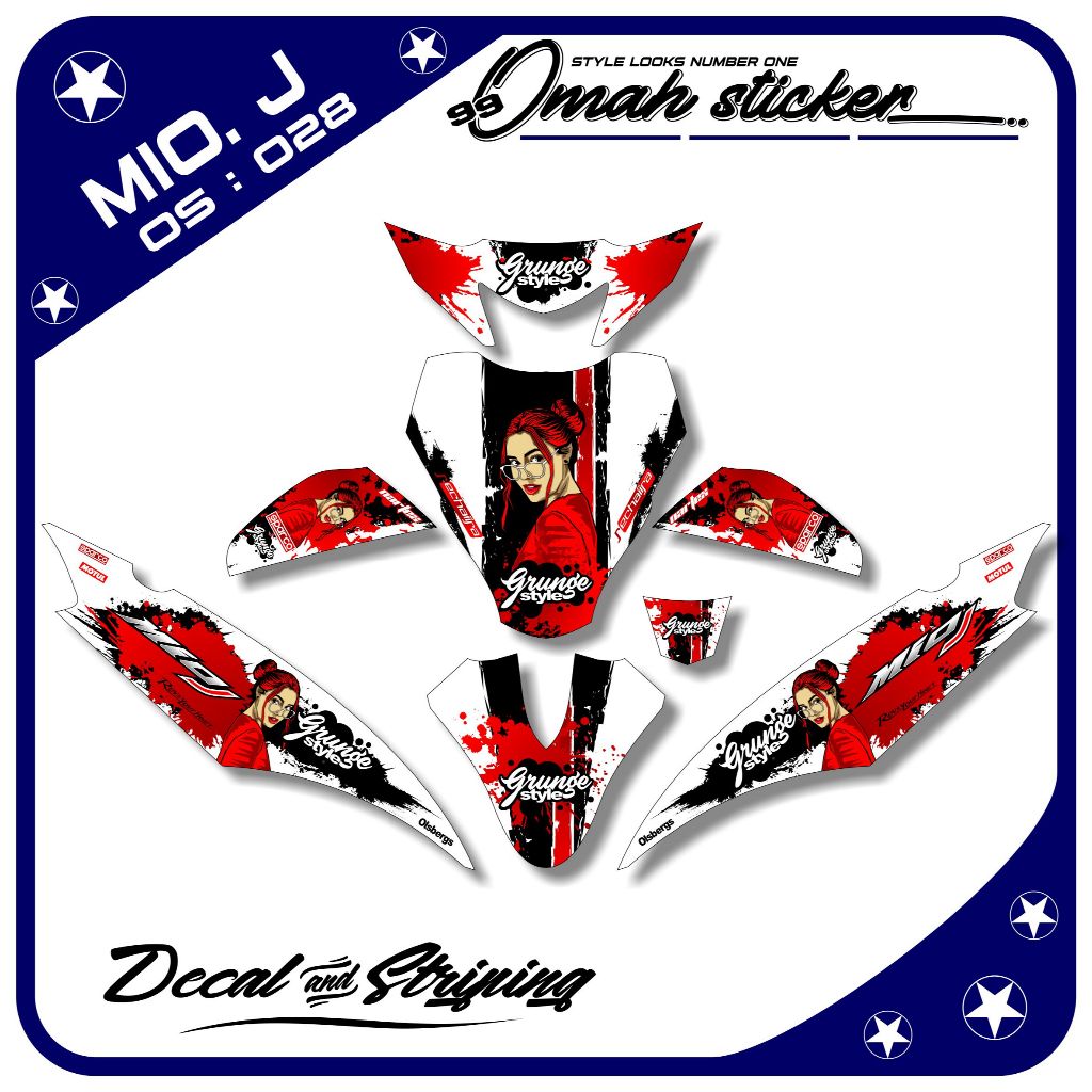 decal mio j full body .stiker decal mio j full body. ADT.028