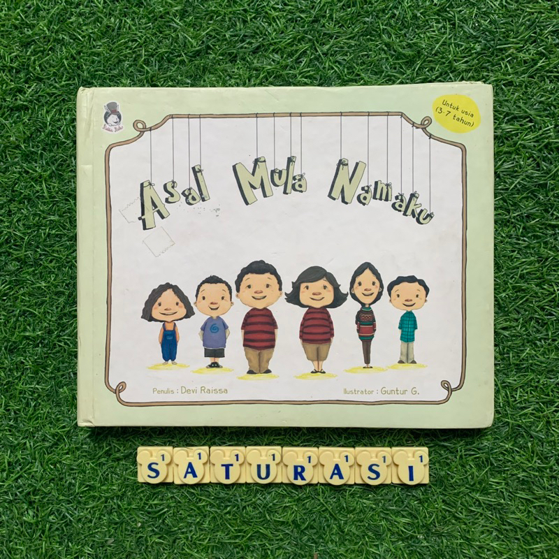 (Saturasi Preloved) Board Book Rabbit Hole Asal Mula Namaku - Buku Anak