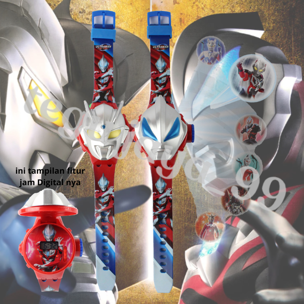 jam tangan proyektor anak / jam tangan anak ultraman / jam tangan fashion anak laki laki proyektor 6