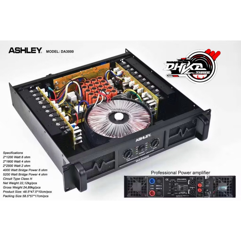 POWER ASHLEY DA3000 CLASS H for Sub / POWER ASHLEY DA 3000 CLASS H SUB / Power Ashley da 3000 class 