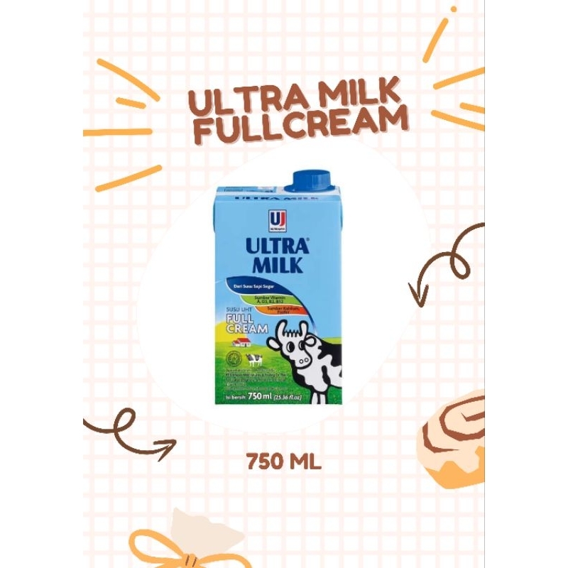 

Susu UHT Ultra Milk Full Cream 750ml