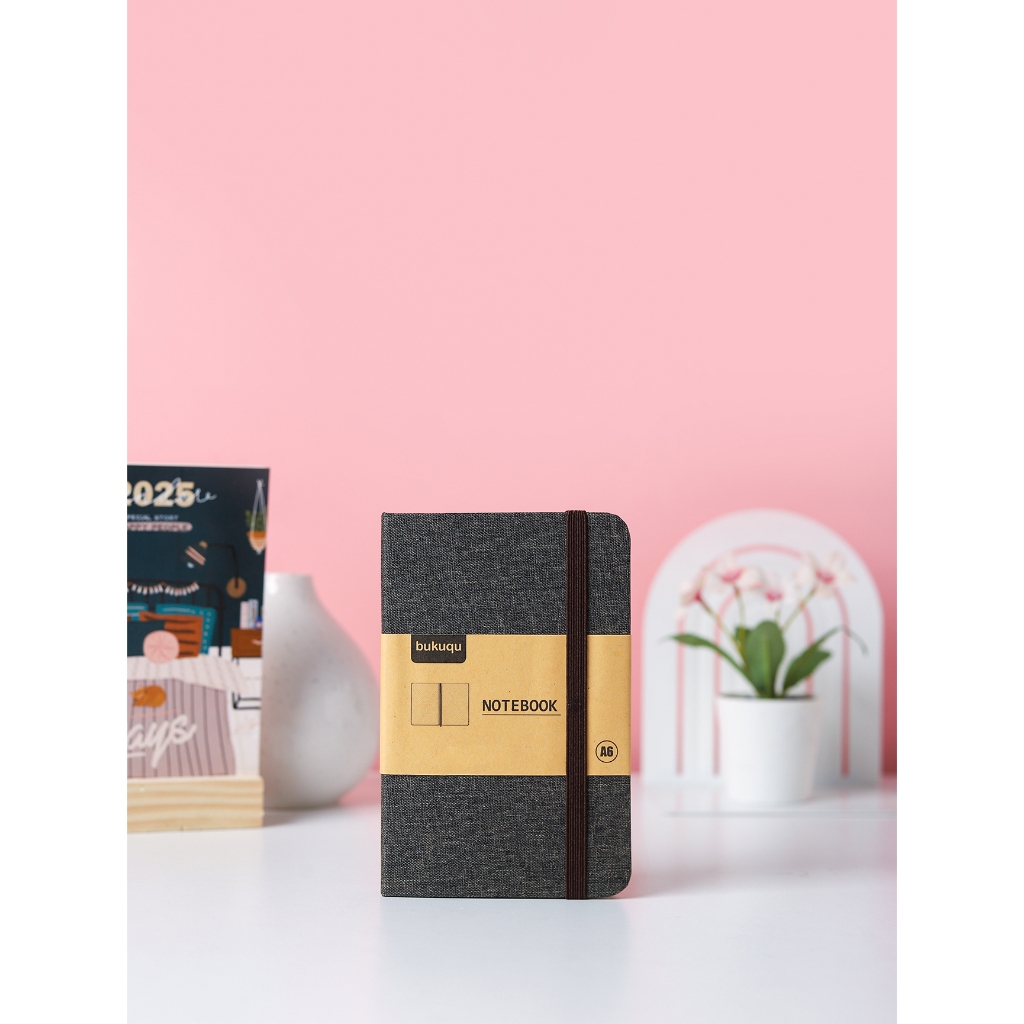 

bukuqu Denim Notebook Uk A6 Brown, Dotted