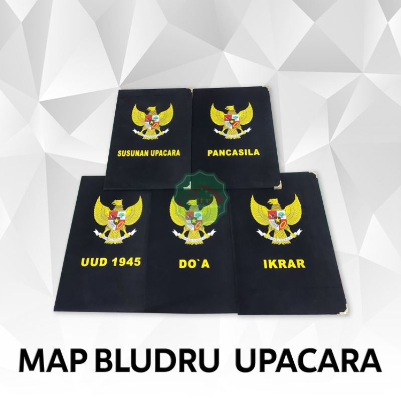 

Map Bludru Text Upacara | Map Kantor | Map Sekolah 1 Set ( Isi 5 Pcs ) Warna Hitam Ukuran F4