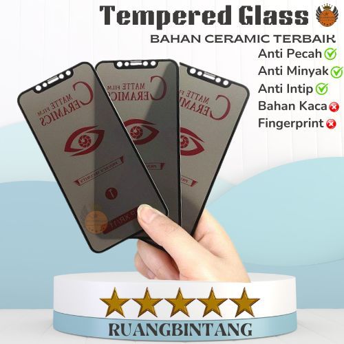 Ceramic Matte Spy Samsung J3 J5 J4 Plus J6 Plus J7 Plus