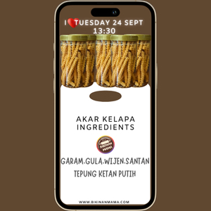 

Ay00! BikinanMamacamilantradisionalAkarkelapaKemasantoples270gram