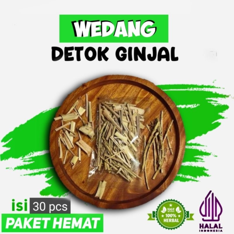 

Paket Hemat 30 pcs Wedang DETOK GINJAL sereh akar alang jahe Atasi Masalah Ginjal