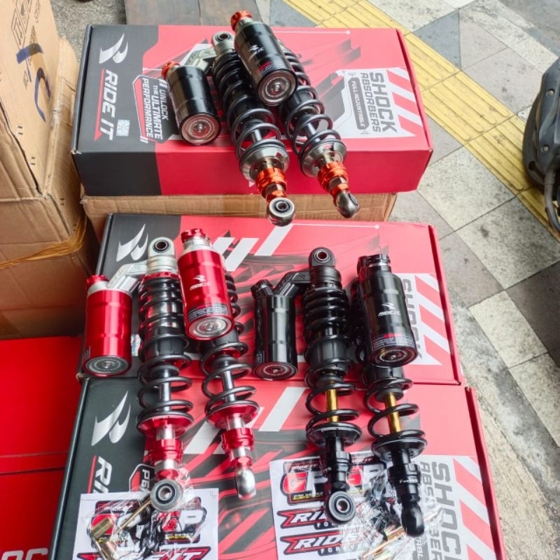 Shock Ride it GP NEW EXTREME Gen2 DOUBLE KLIK Fungsi ukuran 280, 320 skok tabung belakang