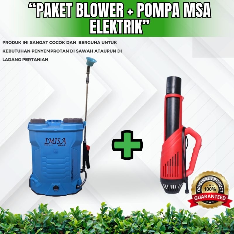 PAKET BLOWER SPRAYER MSA + POMPA SPRAYER MSA-16 ELECTRIC ( Paket Sprayer + Blower )