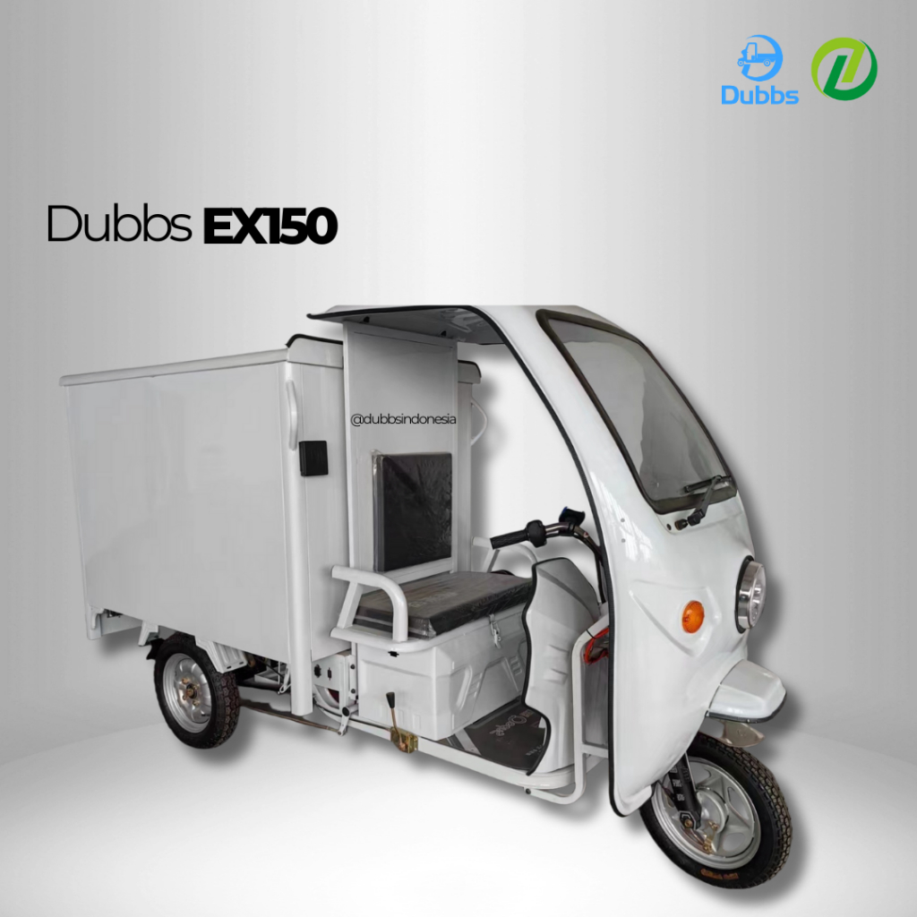 Motor Listrik Roda 3 Dubbs EX150 Antar angkut barang