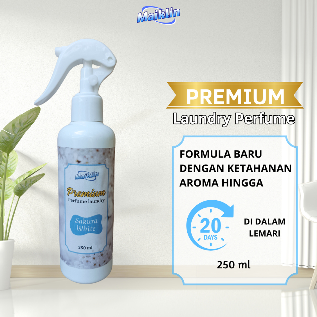 Parfum Laundry PREMIUM Grade A+ 250 ml Aroma Sakura White - fabric spray antibacterial