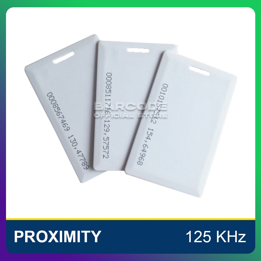 

RFID Proximity 125kHz Clamshell PVC Blank Card Kartu Tebal Lubang UID NFC TK4100