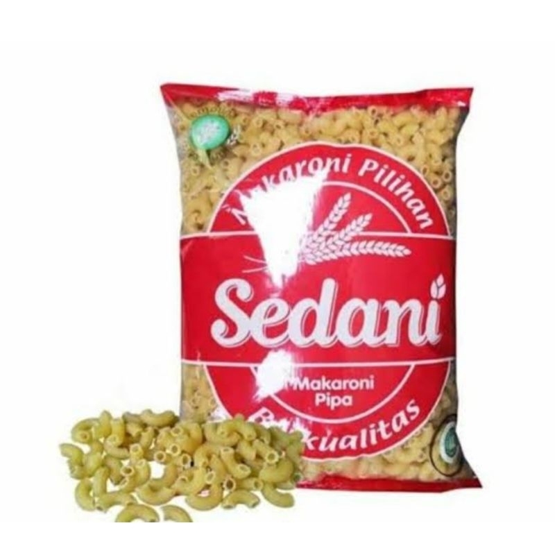 

makaroni pipa dan kerang merk sedani