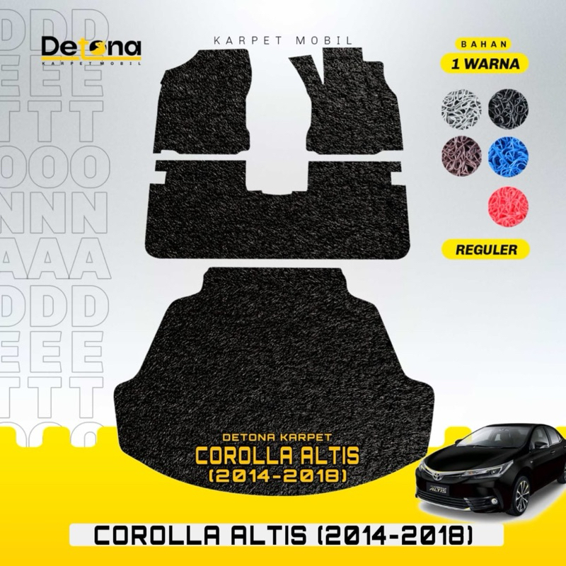 Karpet Mobil Mie TOYOTA COROLLA ALTIS 2014-2018 / Karpet Mie Mobil TOYOTA COROLLA ALTIS 2014-2018