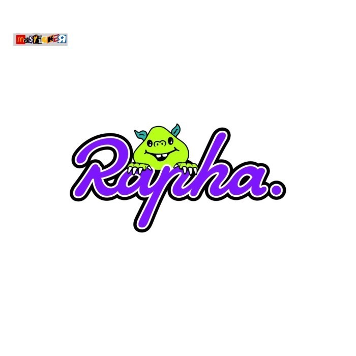 

sticker Rapha x Palace skateboards logo diecut stiker cyclist