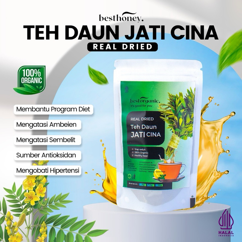

Teh Diet Daun Jati Cina - Minuman Herbal Alami - Teh Diabetes - Mengurangi kolesterol - 50 GR