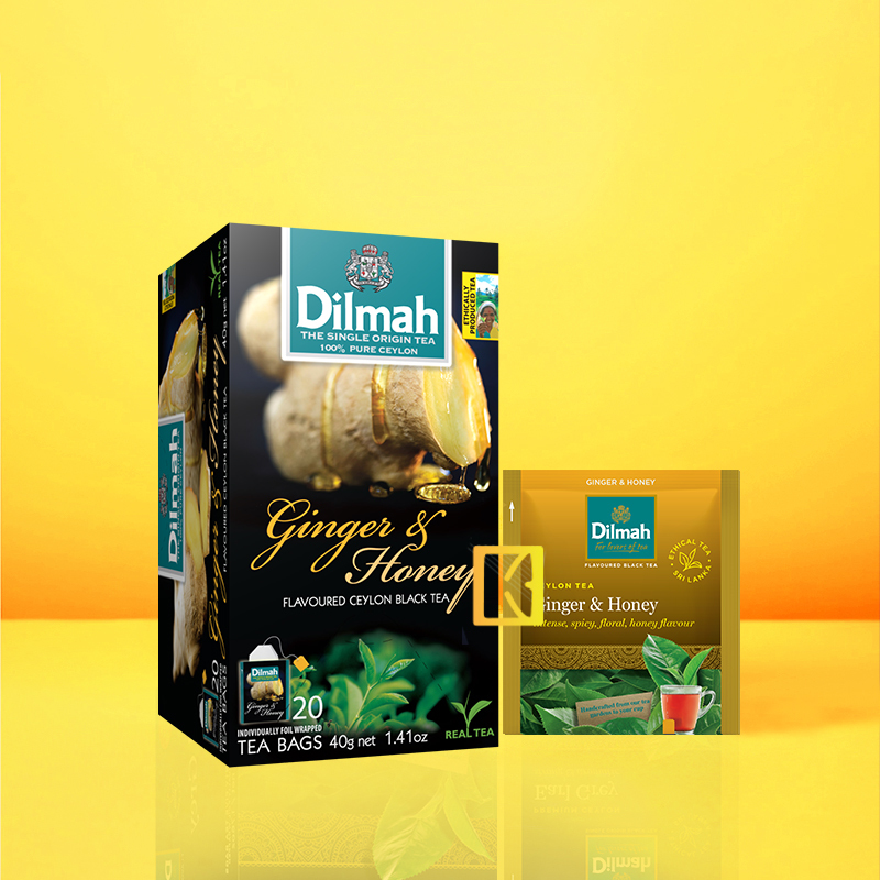 

Dilmah Ginger & Honey Tea - Teh Celup