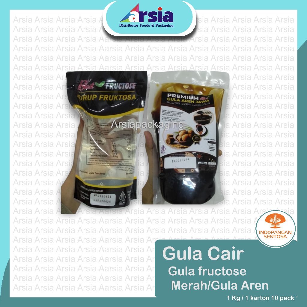 

GULA CAIR Fructose/Merah Cair/Brown Sugar - 50 gr, 1 kg dan 7 kg INDOPANGAN (arsiapackaging)