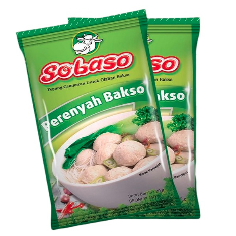 

SOBASO Perenyah Bakso 20gr Tepung Campuran untuk Olahan Bakso