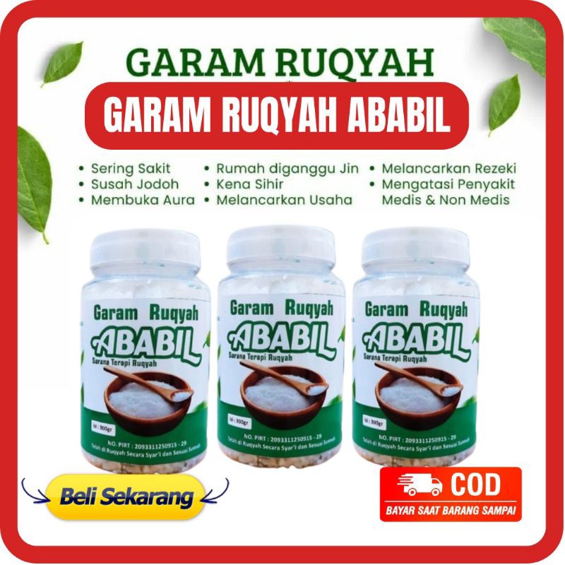 

GARAMM RUQYAH ABABIL 300 GR - GARAM RUQIYAH ABABIL GARAM MANDI GARAM TERAPI RUKIYAH MEMBUKA AURA NEGATIF