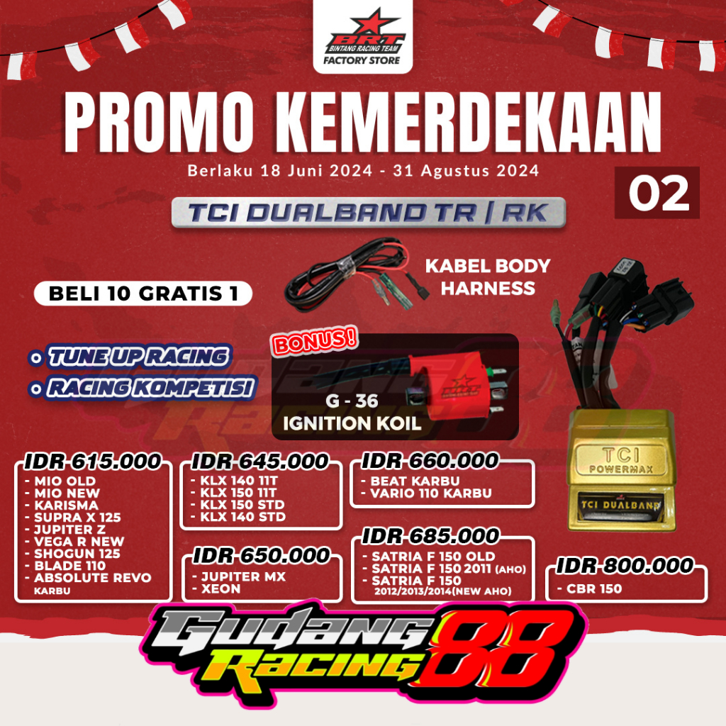 TCI IMAX 3 BRT CDI I-MAX 3 BRT DUALBAND MIO OLD MIO KARBU MIO SPORTY 5TL