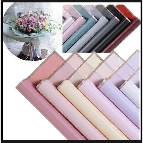 

FLOWER WRAPPING GOLD LINE KERTAS BUNGA LIST CHELOPONE BUKET BUCKET