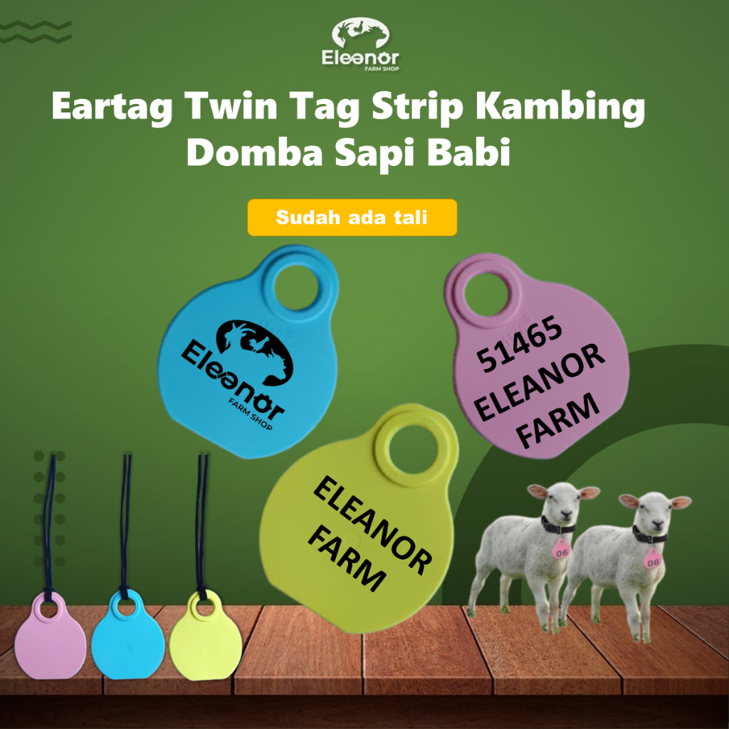 Necktag Custom Kalung Kambing Custom Domba Sapi Babi 10 PCS