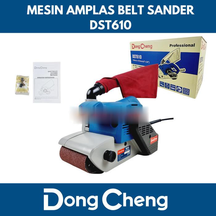 Mesin amplas belt sander 100mm DST 610 DONGCHENG DST610 -srt