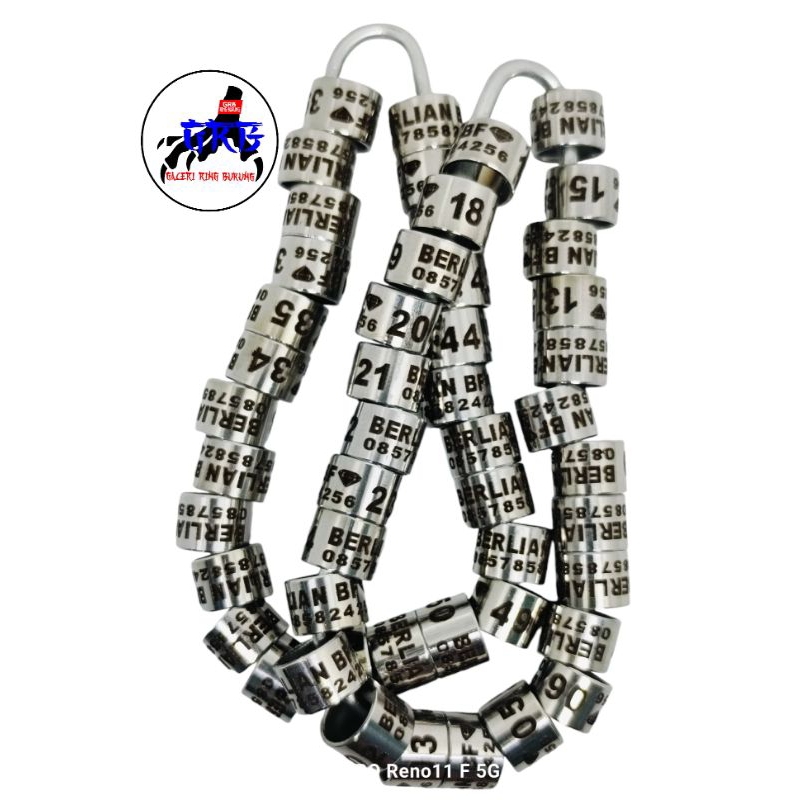 RING MERPATI BAJA LASER CETAK NAMA SENDIRI