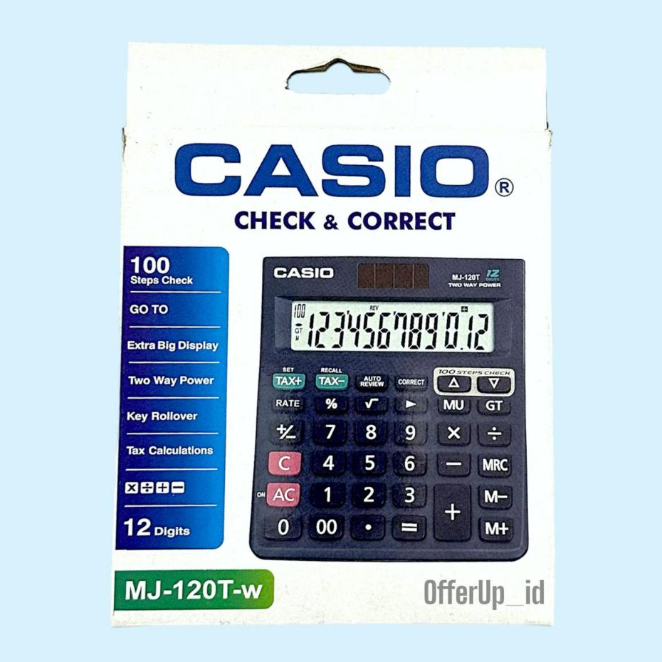 

KALKULATOR CASIO DENGAN EXTRA DISPLAY LEBIH LEBAR DAN 12 DIGIT ANGKA