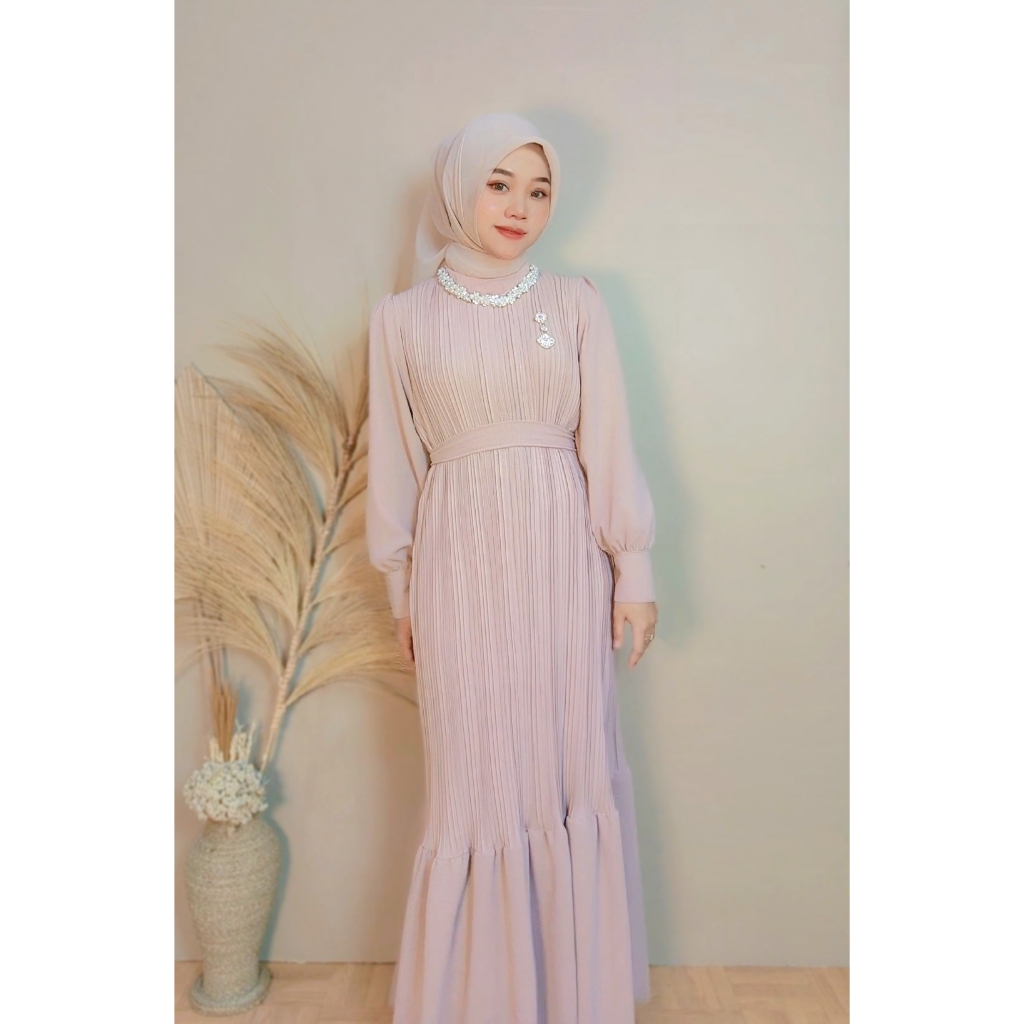 GAMIS PESTA MEWAH ELEGAN ANESSA