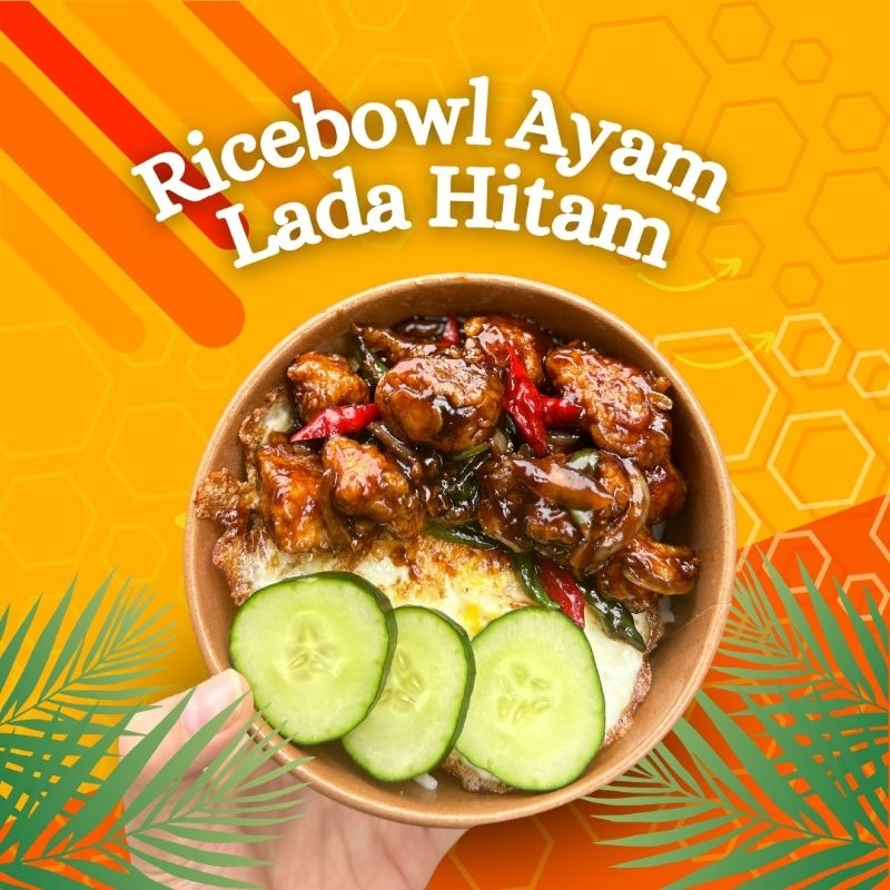 

Ricebowl Ayam Teriyaki | Ricebowl Ayam Lada Hitam