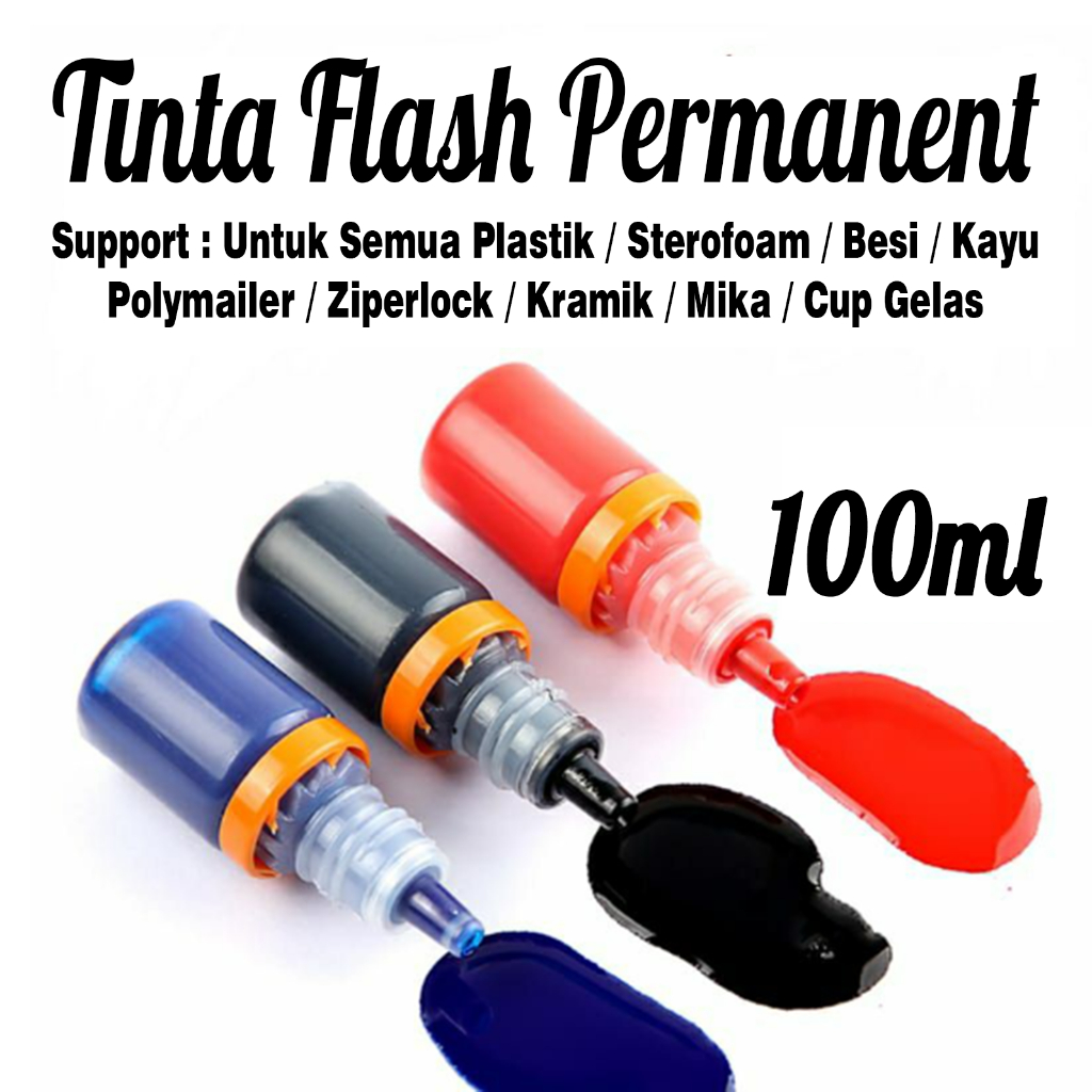 

Tinta Stempel Permanent Waterproof 100ml