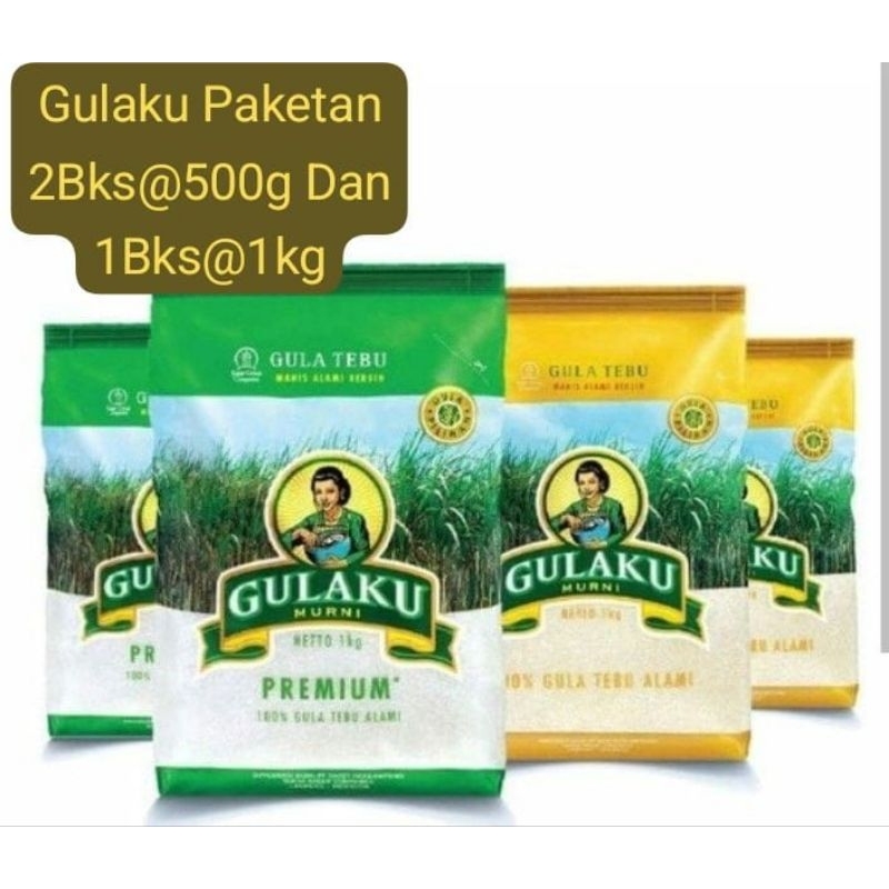 

paketan bks, Gulaku kuning/putih ukuran 1kg* 1 bks dan 500gr*2 bks