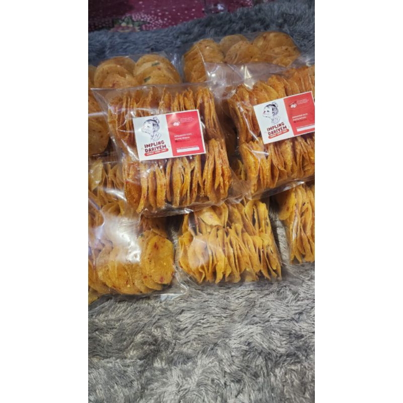 

Opak singkong/impling ¼kg pedas (mentah)