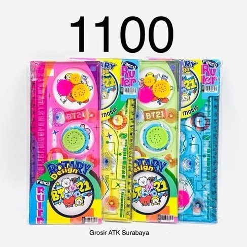 

( StaLand / DAPAT 1 BUAH ) PENGGARIS ROTARI / Garisan Rotary Rotari Spirograph Design Pattern Boba Bunga Putar