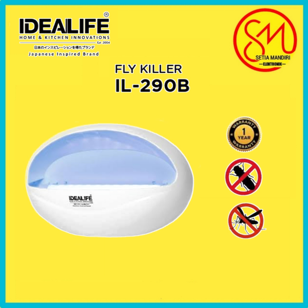 IDEALIFE - IK-1201 Fly Killer UV Light - Lampu UV Perangkap Lalat (IL-290B)