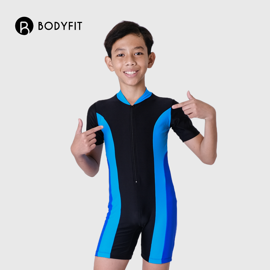 Bodyfit Noah Swimsuit Kids | Baju Renang Selam Pendek Anak Laki-Laki
