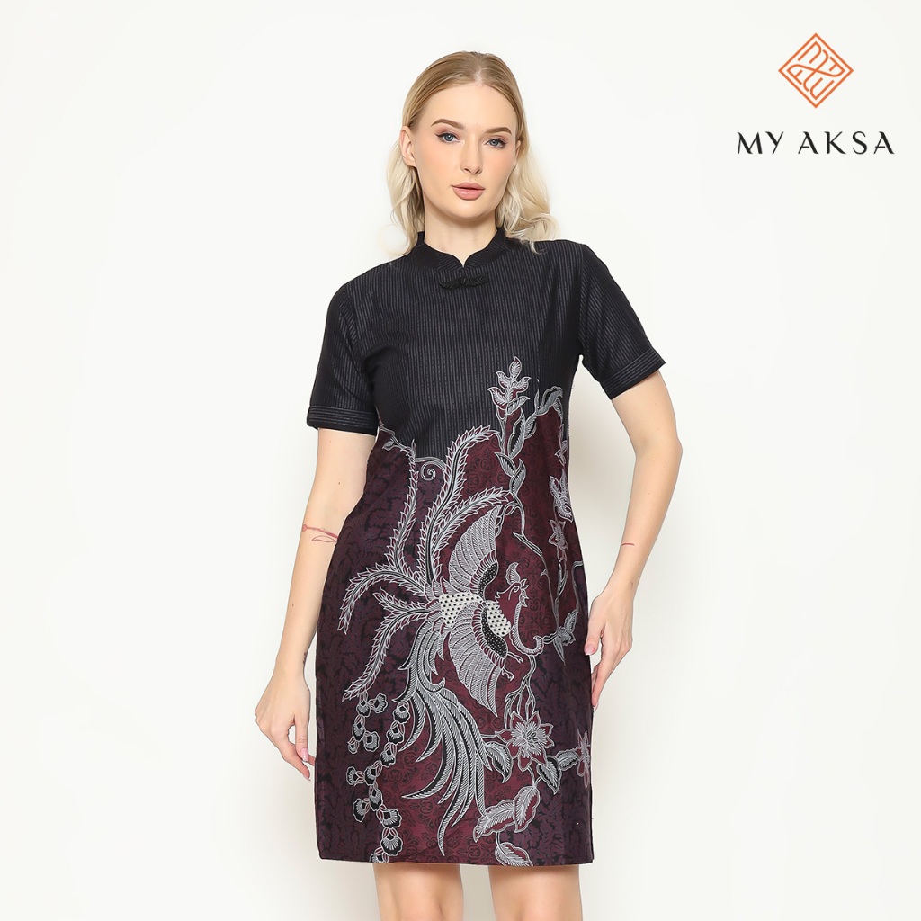 My Aksa Batik Wanita Dress Furing Grizelle Gibson