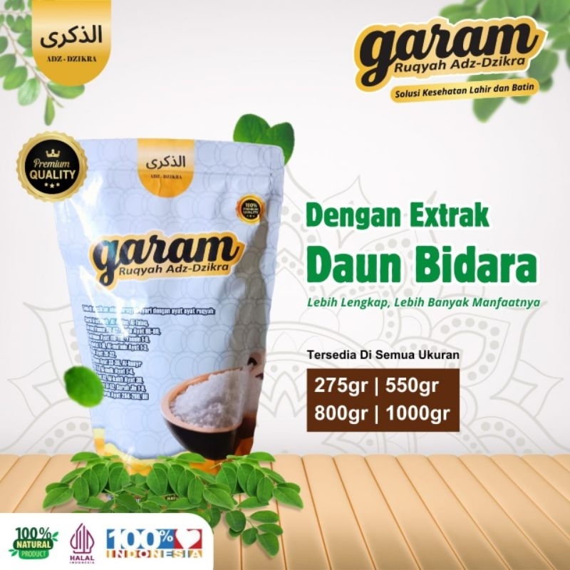 

[275 gram] Garam Ruqyah Bidara Adz-dzikra Penangkal Penglaris pada Tempat usaha