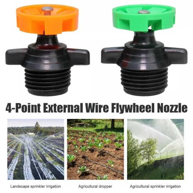 Flywheel Sprinkler 360° Spray Nozzle semprotan Irigasi Taman semprotan air SOK DRAT DALAM STOP KRAN 