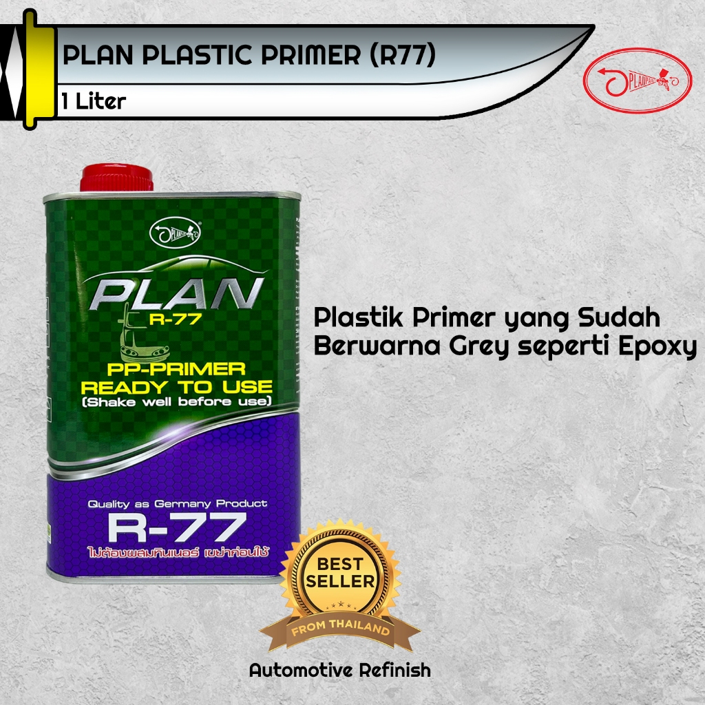 PLAN PP PLASTIK PRIMER / EPOXY PLASTIC / CAT DASAR / EPOXY BUMPER PLASTIK