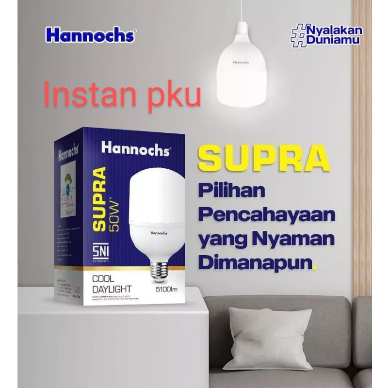 Lampu  hannochs 50watt/bohlam led hannochs 50watt