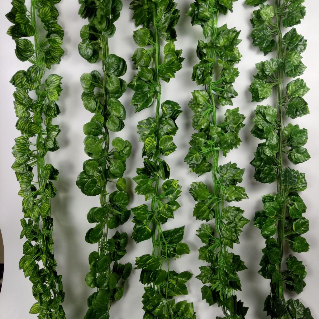 Daun hias daun rambat daun plastik daun lilit hiasan pagar tanaman hias hiasan dinding hiasan cafe